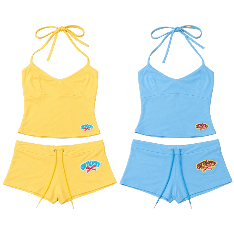Suspender Tank Top - Женский комплект из двух предметов: топ-майка