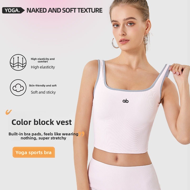 Suspender Tank Top - Женский летний ребристый топ для йоги